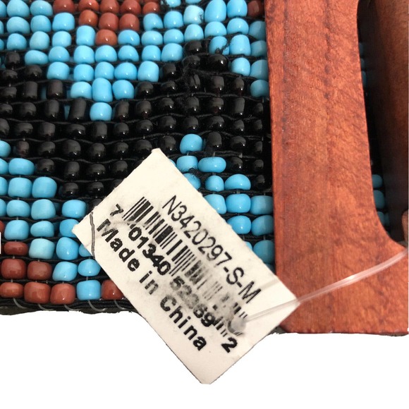 SS Double S Collection Belt Beaded Western Southwest Stretch Boho - Picture 7 of 7